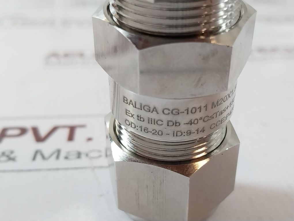 Lot Of 5X Baliga H11 Cg-1011 M20X1.5P B Flameproof Waterproof Cable Glands
