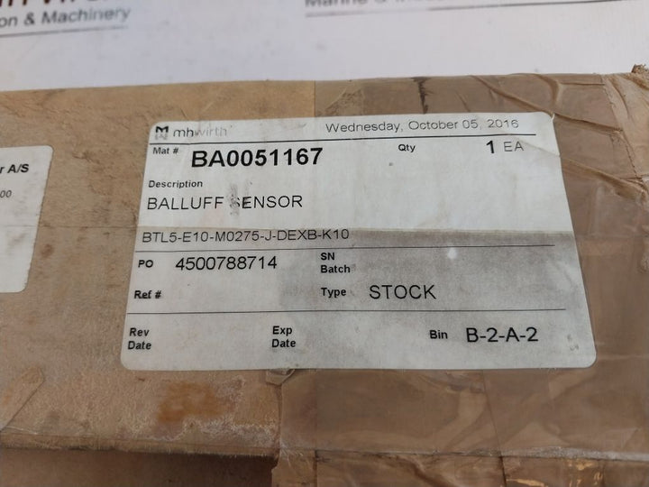 Balluff Btl5-e10-0275-j-dexb-k10