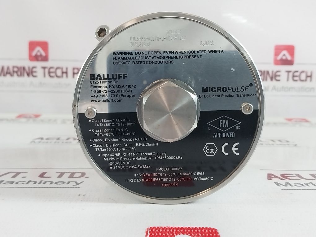 Balluff Btl5-p5-m0178-j-dexc-ta12 Linear Position Transducer