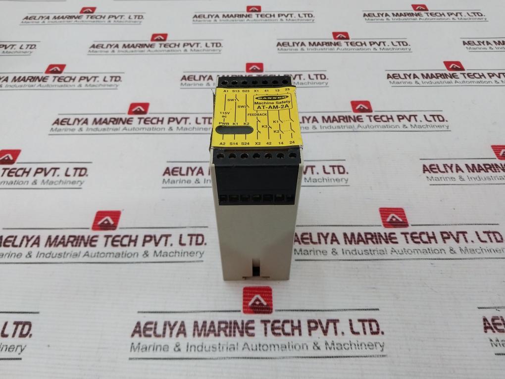 Banner Engineering At-am-2A Machine Safety Relay 115Vac