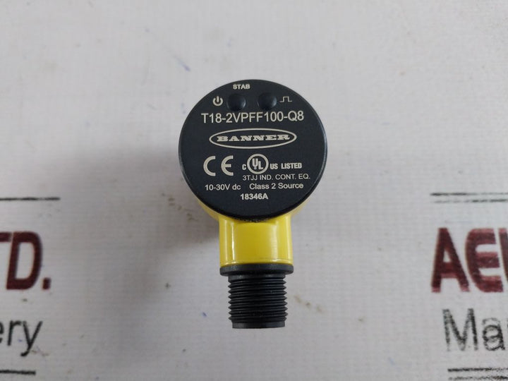 Banner T18-2Vpff100-q8 Washdown Sensor