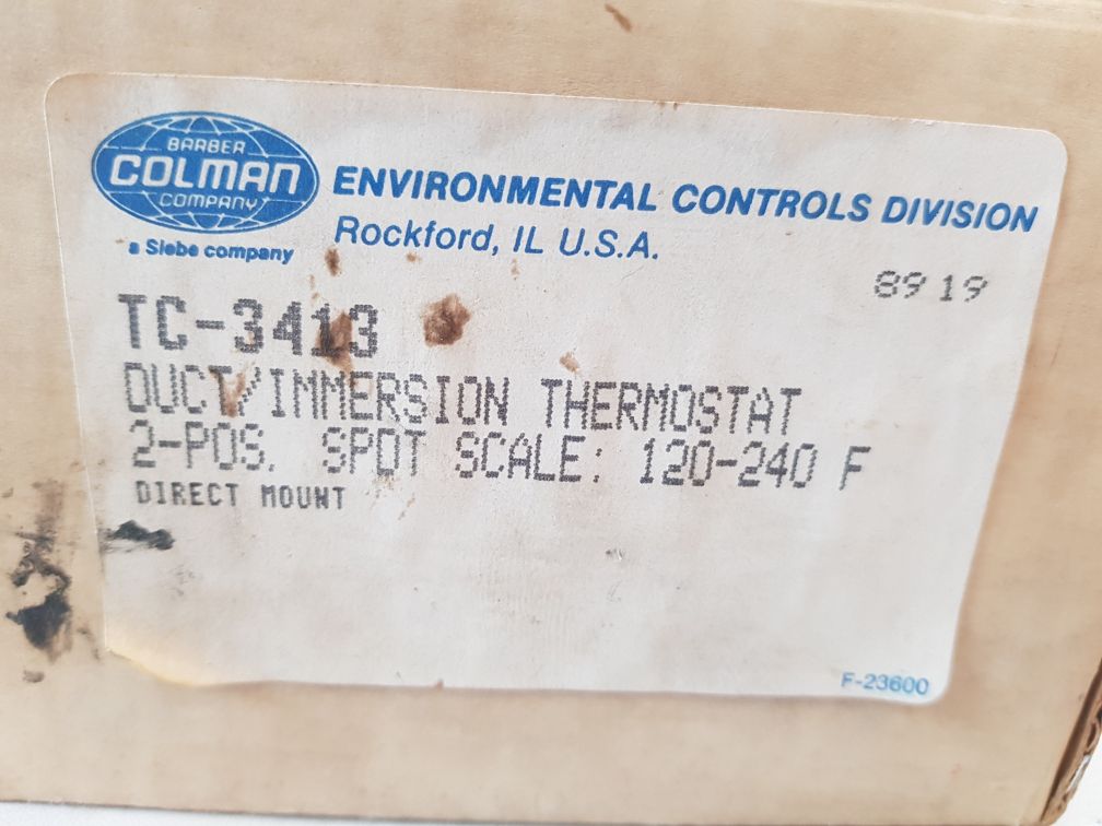 Barber-colman Tc-3413 Thermostat Pydj-32

