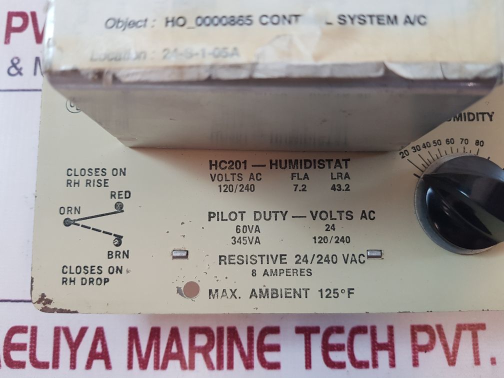 Barber Colman Hc201 Humidistat