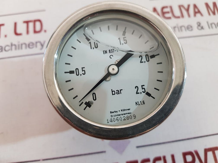 Barby+Kuhner 0 To 2.5 Bar Pressure Gauge