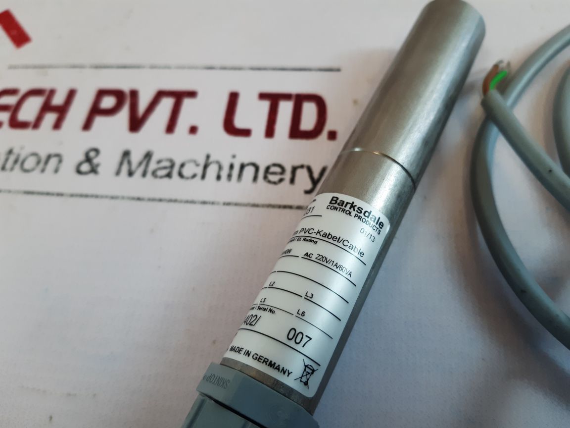 Barksdale 0303-031 Toggle Switch Gk03 1M Pvc Cable
