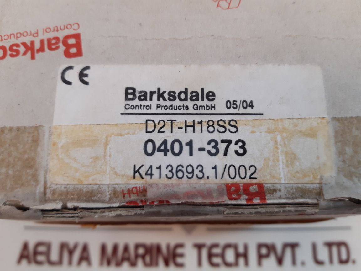 Barksdale D2T-h18Ss Pressure Switch 0401-373
