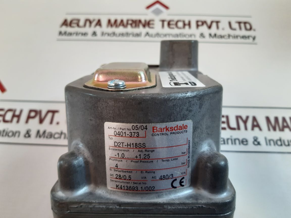 Barksdale D2T-h18Ss Pressure Switch 0401-373
