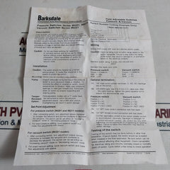 Barksdale 96201-bb2-t4 Pressure Switch