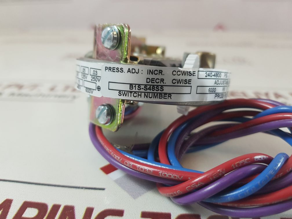Barksdale B1S-s48Ss Pressure Switch 240-4800 Psi
