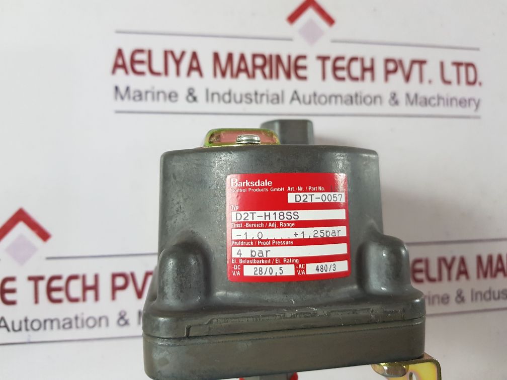 Barksdale d2t-h18ss pressure switch