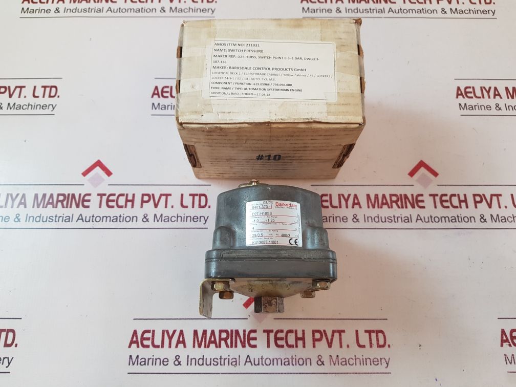 Barksdale d2t-h18ss pressure switch