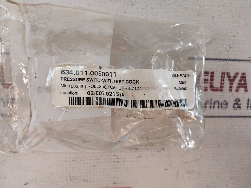 Barksdale P1H-b340-lv Pressure Switch