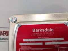 Barksdale P1H-k340-gl Pressure Switch With Test Cock 137 Bar