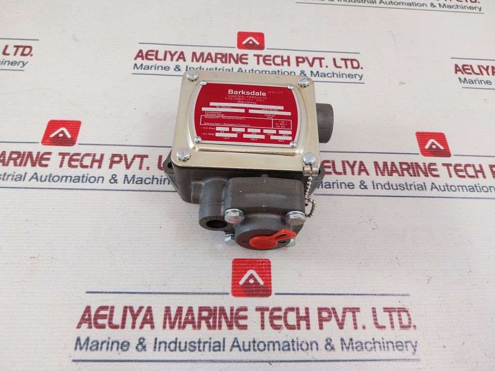 Barksdale P1H-k340-gl Pressure Switch With Test Cock 137 Bar
