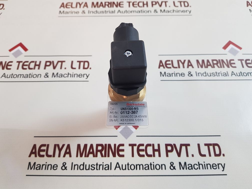 Barksdale Uns1000-ms Pressure Level Sensor 0112-387
