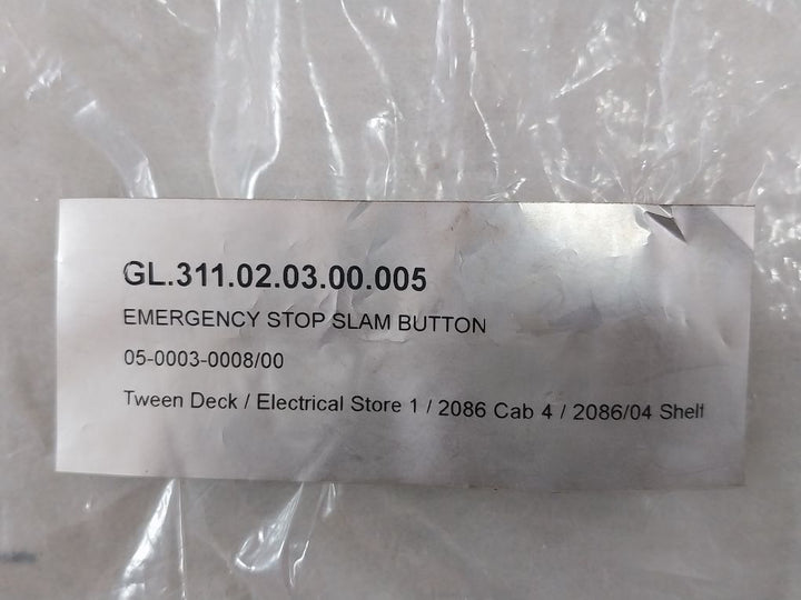 Bartec 05-0003-000800 Emergency Stop Pushbutton