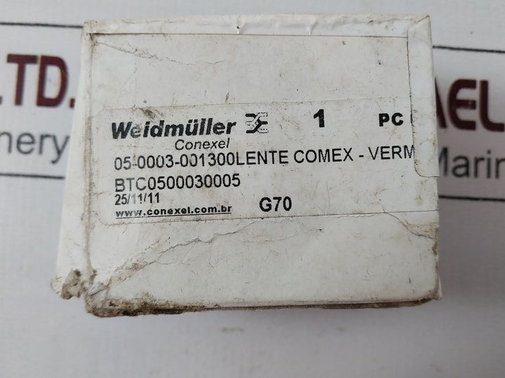 Bartec 05-0003-00 13/00 Red Lamp Lens