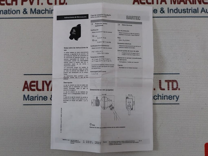 Bartec 05-0042-0050 Junction Box Ip66