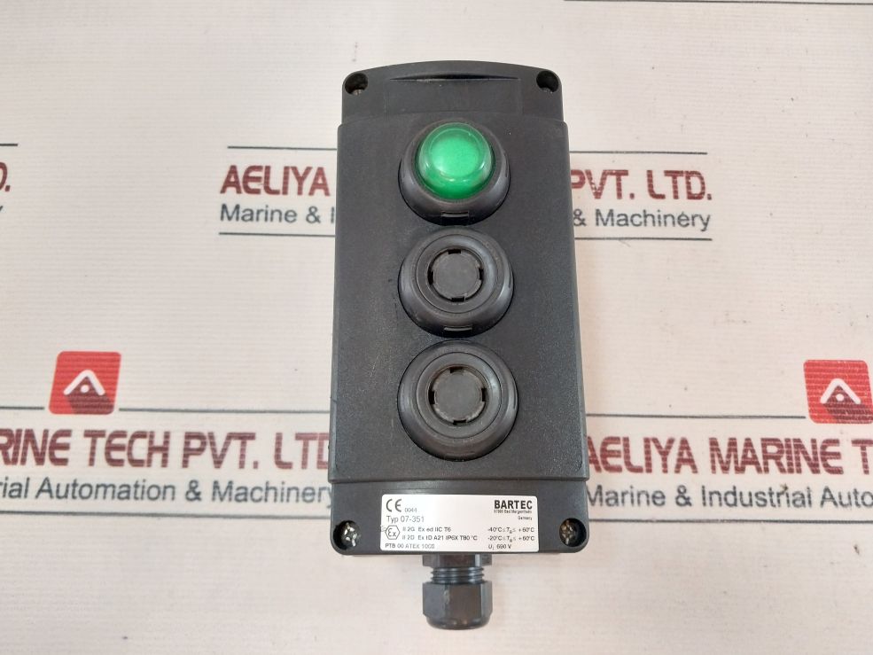 Bartec 07-351 Start Stop Push Button Control Station