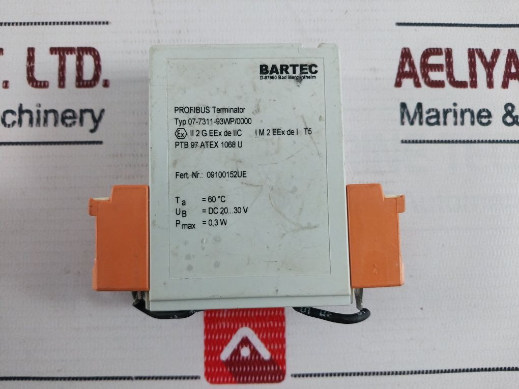 Bartec 07-7311-93Wp/0000 Profibus Terminator