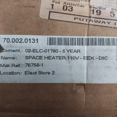Bartec 27-2551-2620 Motor Space Heater