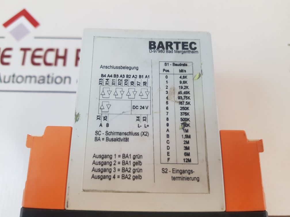 Bartec Rs485Profibus Koppler 07-7311-97Wpk4No
