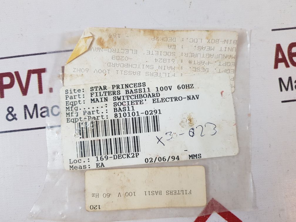 Cee Bas11 Filters 100V 60Hz