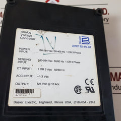 Basler Electric Avc125-10-b1 Analog Voltage Regulator
