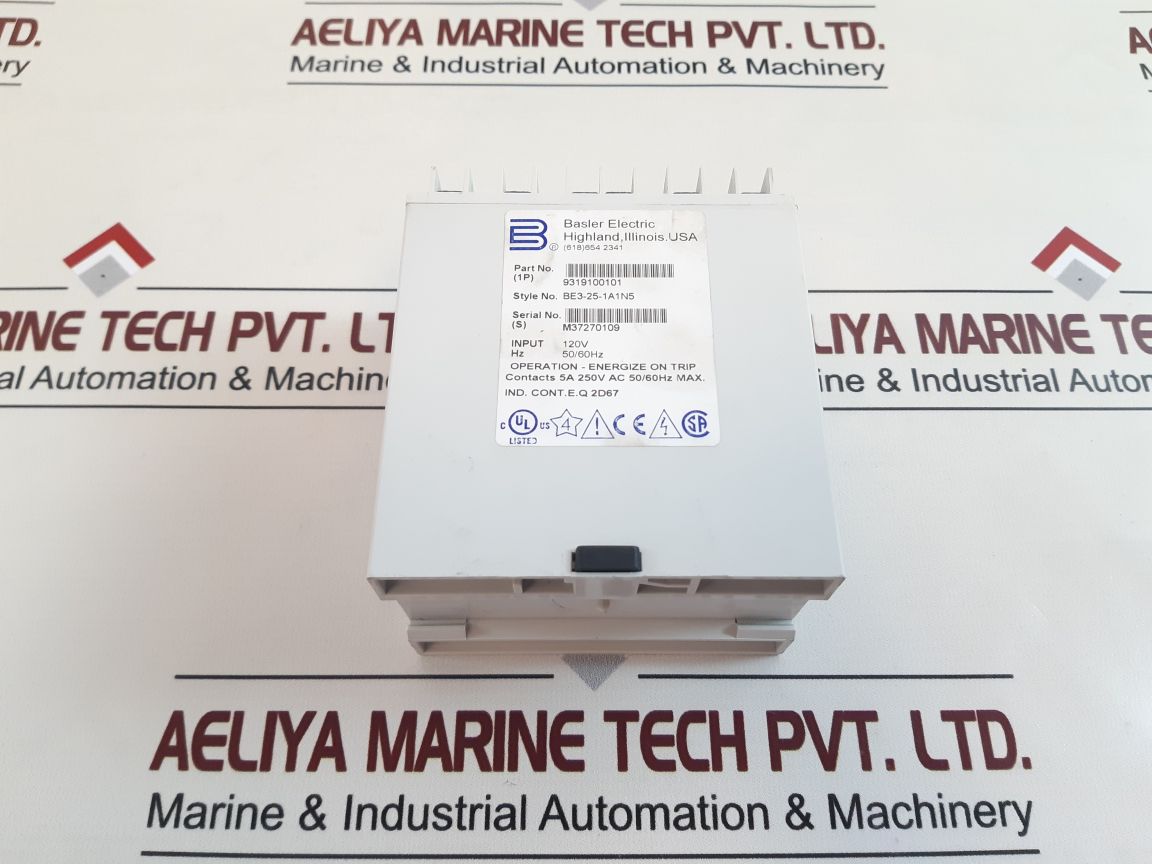 Basler Electric Be3-25-1A1N5 Synch Check Relay 9319100101
