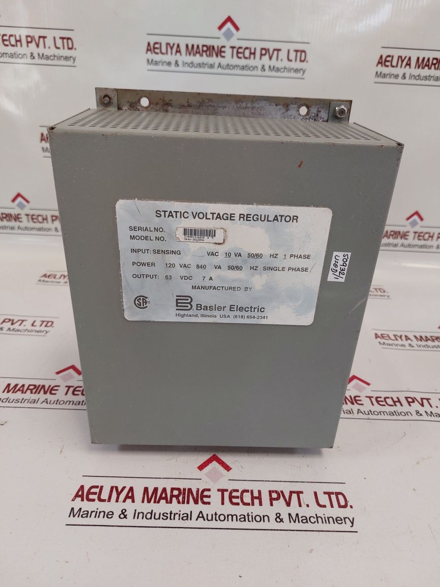 Basler Electric Sr4A-2B15B3A Static Voltage Regulator