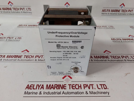 Basler Electric Ufov 260 A Under Frequency/Overvoltage Protective Module
