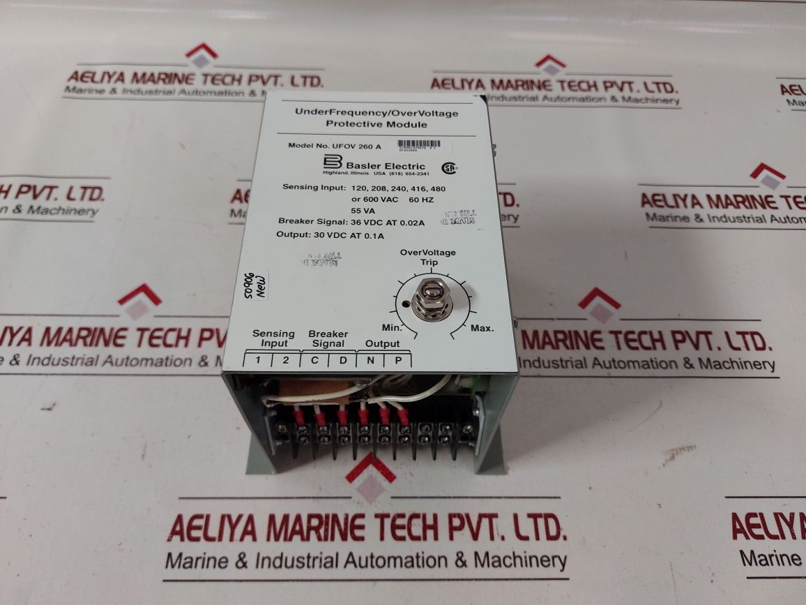Basler Electric Ufov 260 A Under Frequency/Overvoltage Protective Module