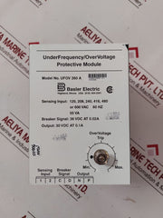 Basler Electric Ufov 260 A Under Frequency/Overvoltage Protective Module