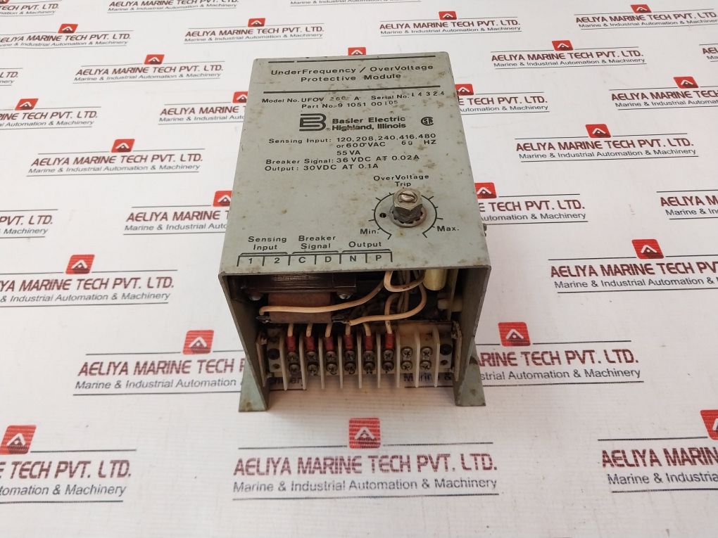 Basler Electric Ufov 260 A Under Frequency  Over Voltage Protective Module

