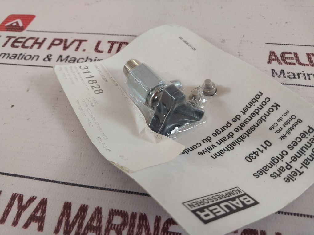 Bauer 011430 Condensate Drain Valve For Bauer Compressors