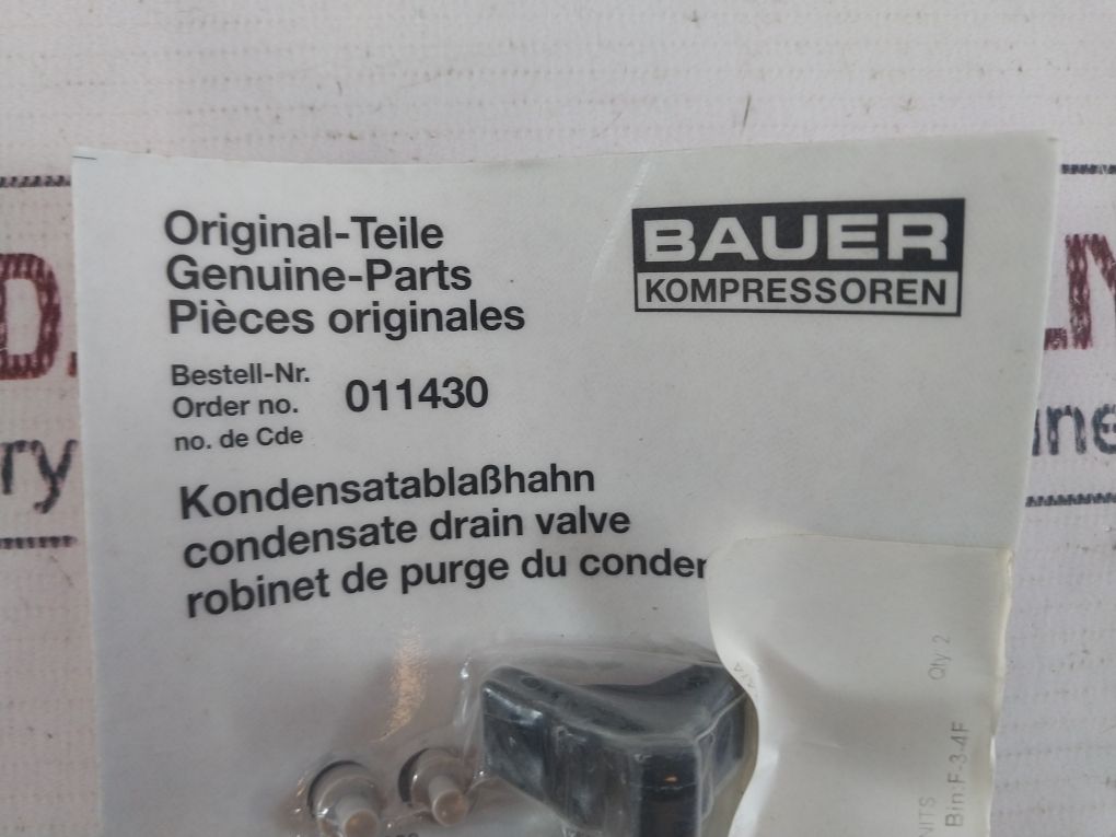 Bauer 011430 Condensate Drain Valve For Bauer Compressors