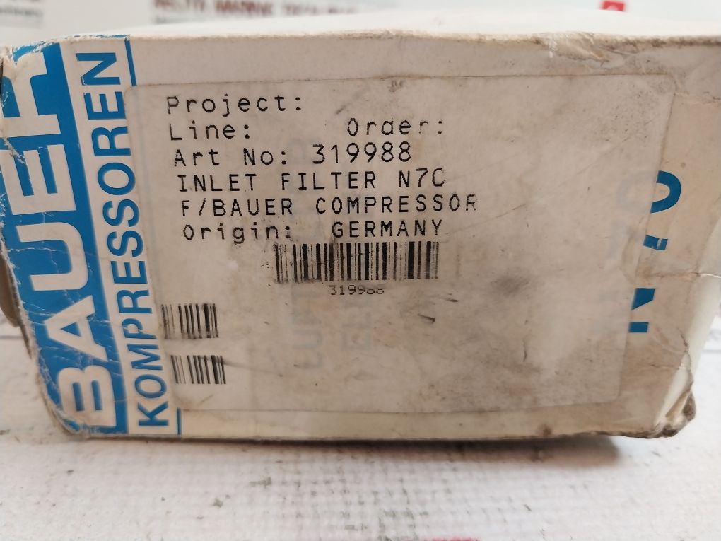 Bauer 319988 Inlet Filter