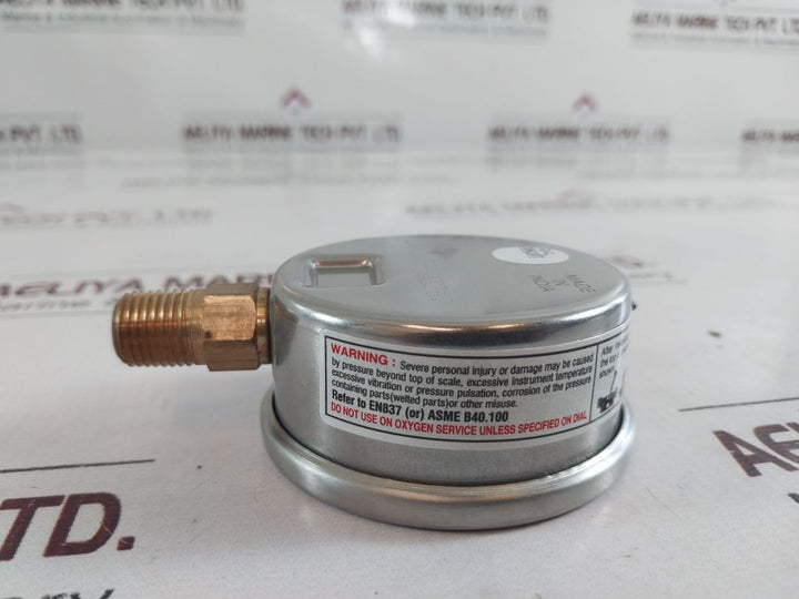 Baumer L503.59-03267 Kl. 1,6 Pressure Gauge 0-4 Bar,0-60 Psi
