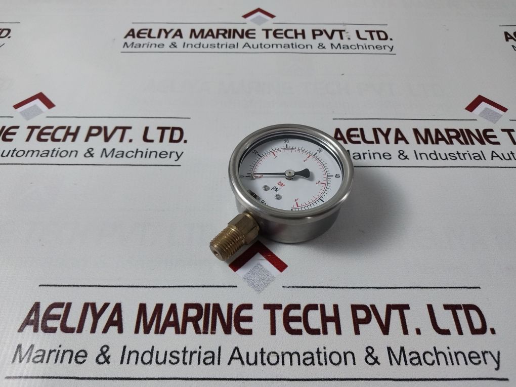 Lot Of 2X Baumer Kl. 1.6 Pressure Gauge 0 To 60 Psi ,0 To 4 Bar