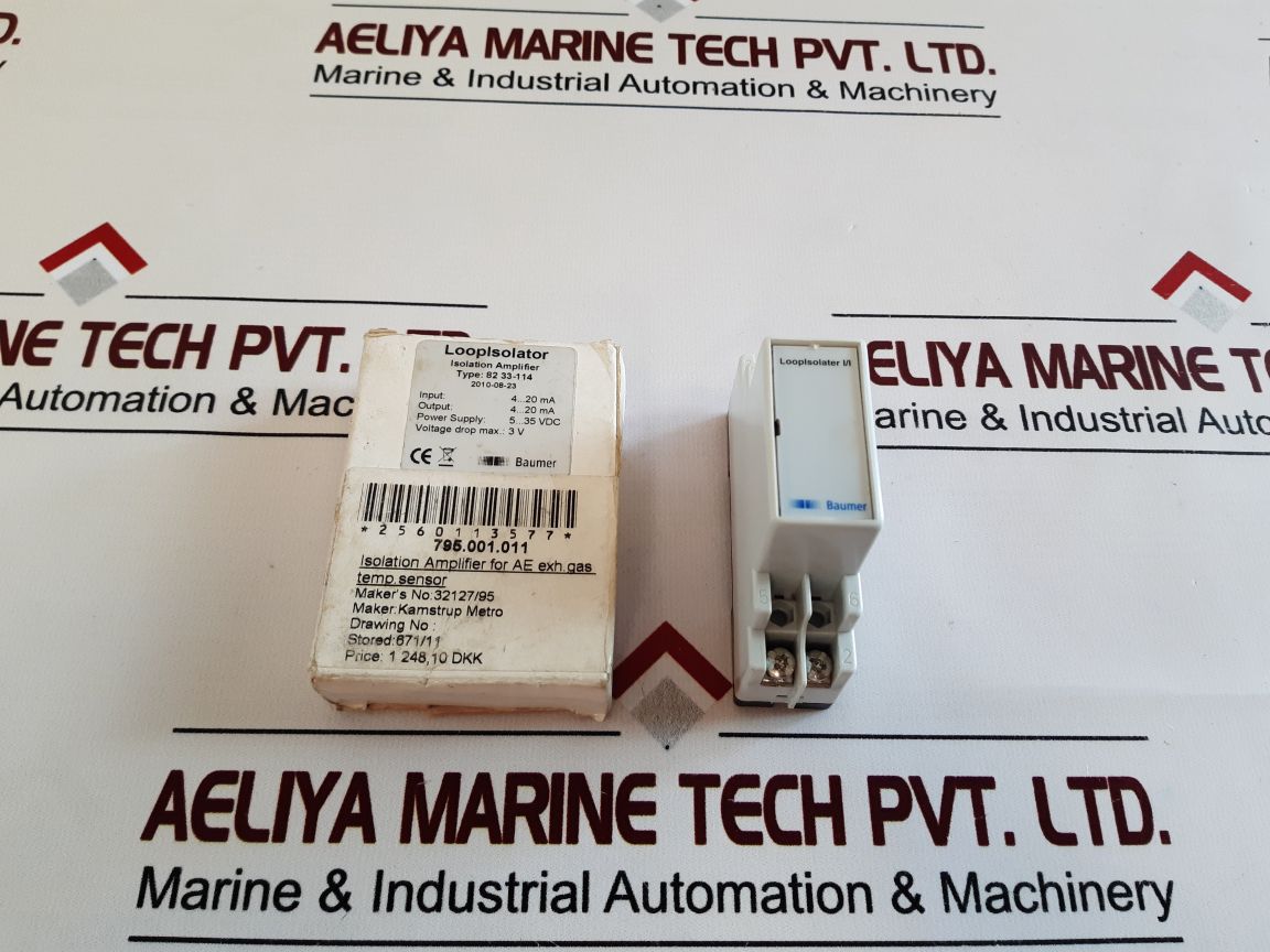 Baumer 82 33-114 Loopisolator Isolation Amplifier
