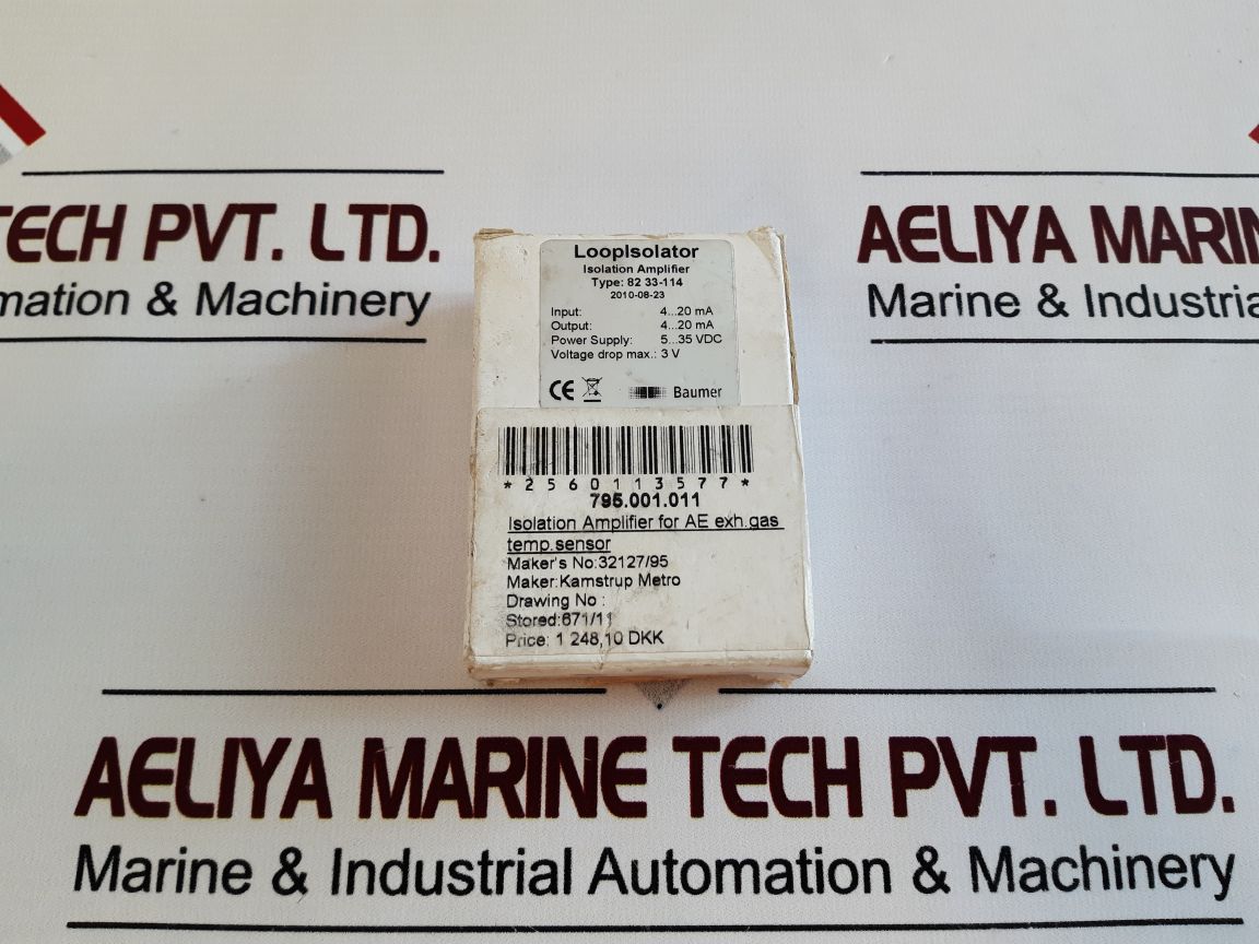 Baumer 82 33-114 Loopisolator Isolation Amplifier
