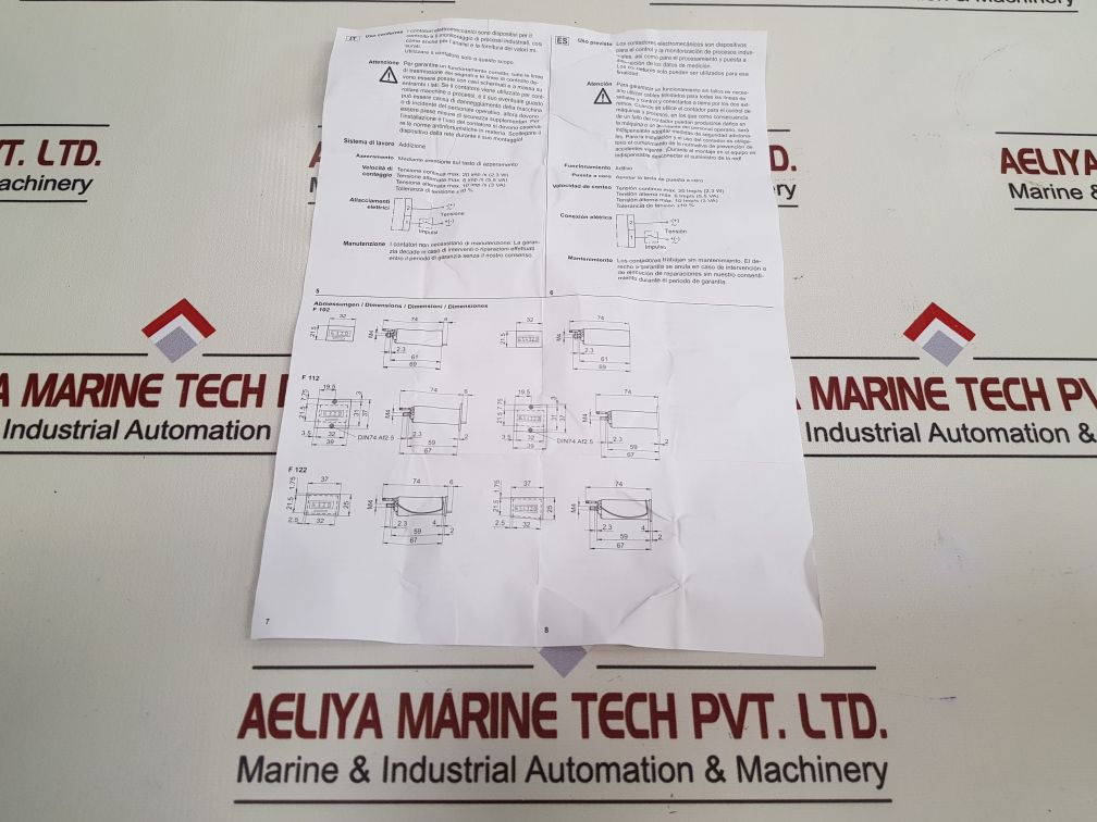 Baumer F 122.600Qc9D Flushing Count Device