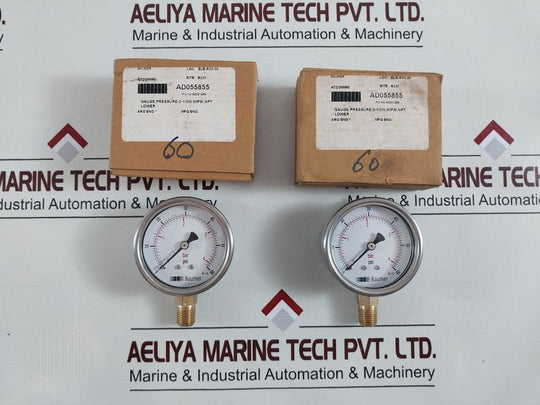 Baumer Gauge, Pressure 2-12In, 60Psi

