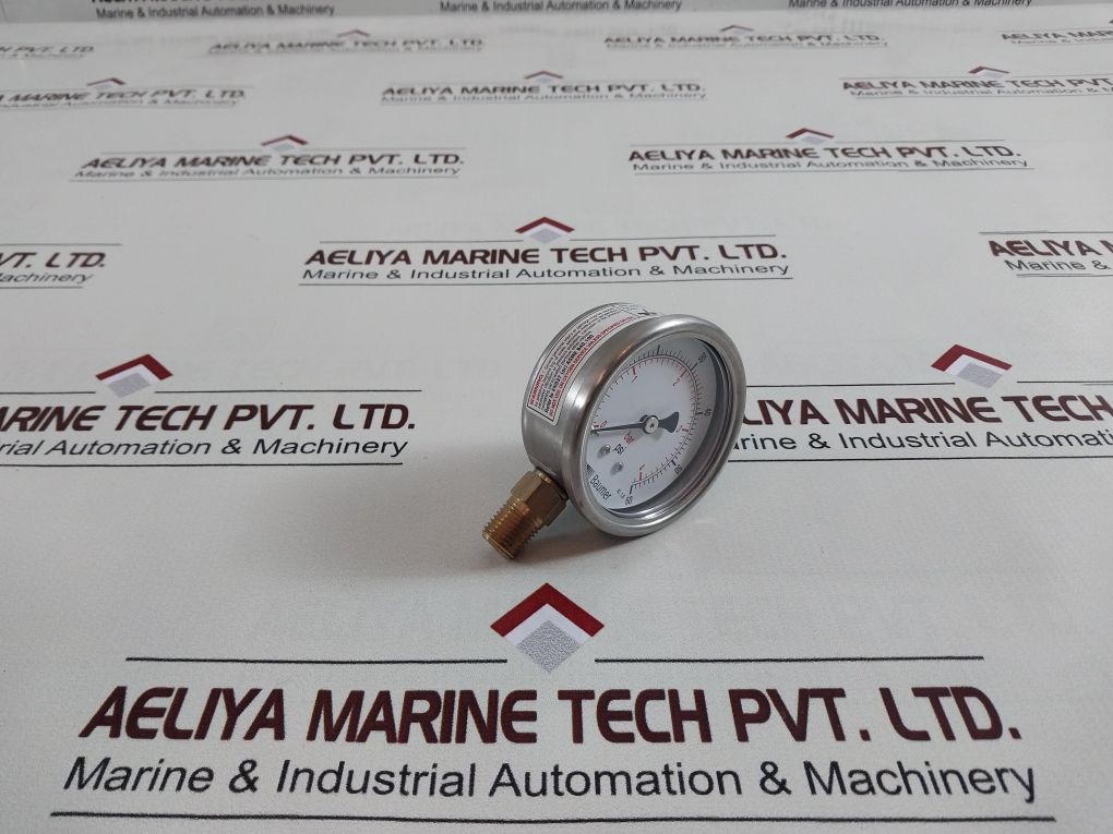 Baumer En837 Kl. 1.6 Pressure Gauge 0 To 60 Psi,0 To 4 Bar