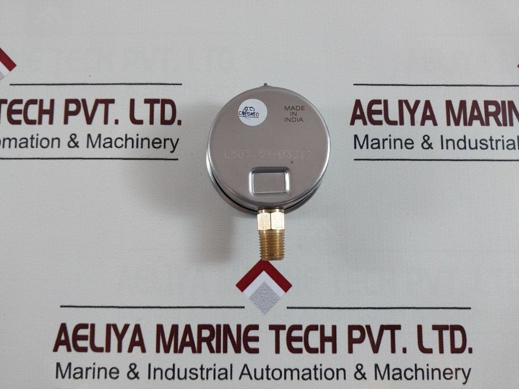 Baumer En837 Kl. 1.6 Pressure Gauge 0 To 60 Psi,0 To 4 Bar