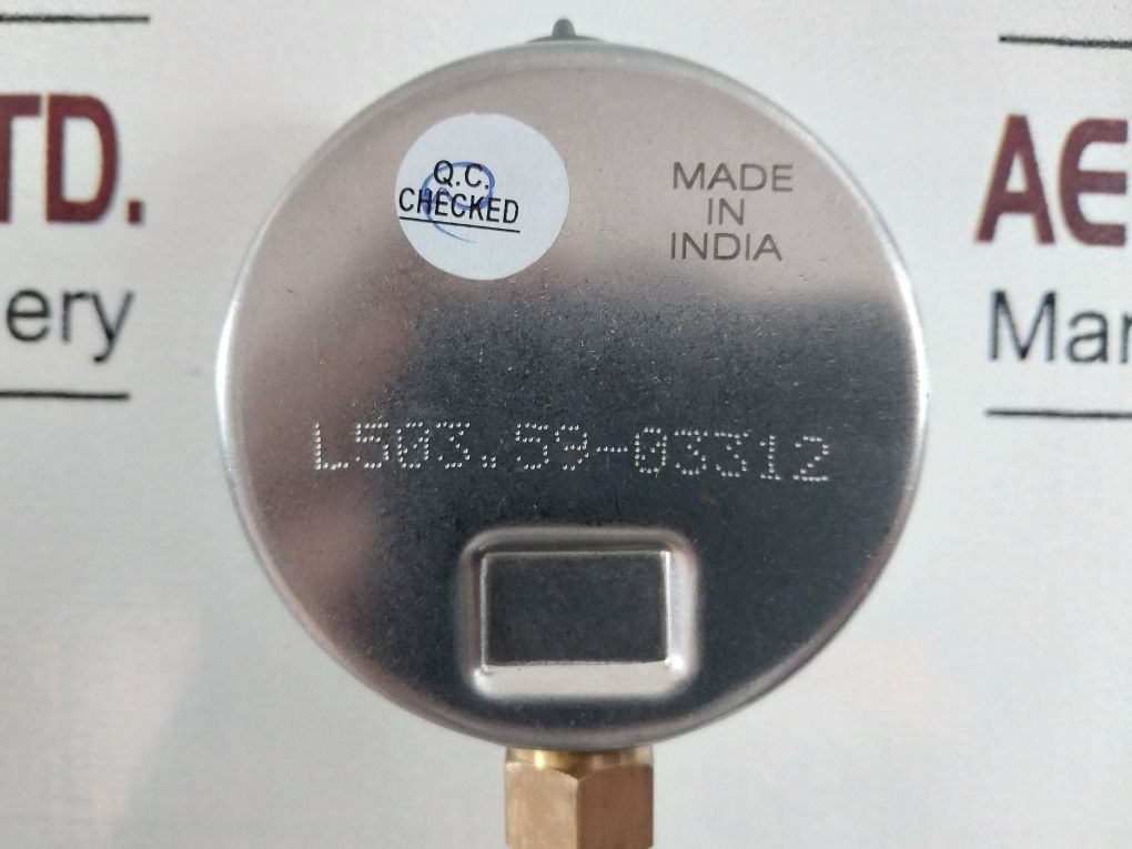 Baumer En837 Kl. 1.6 Pressure Gauge 0 To 60 Psi,0 To 4 Bar