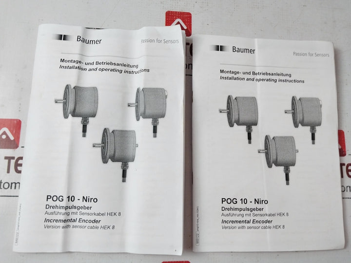 Baumer Pog 10 Dn 1024 I Hubner Berlin Incremental Encoder