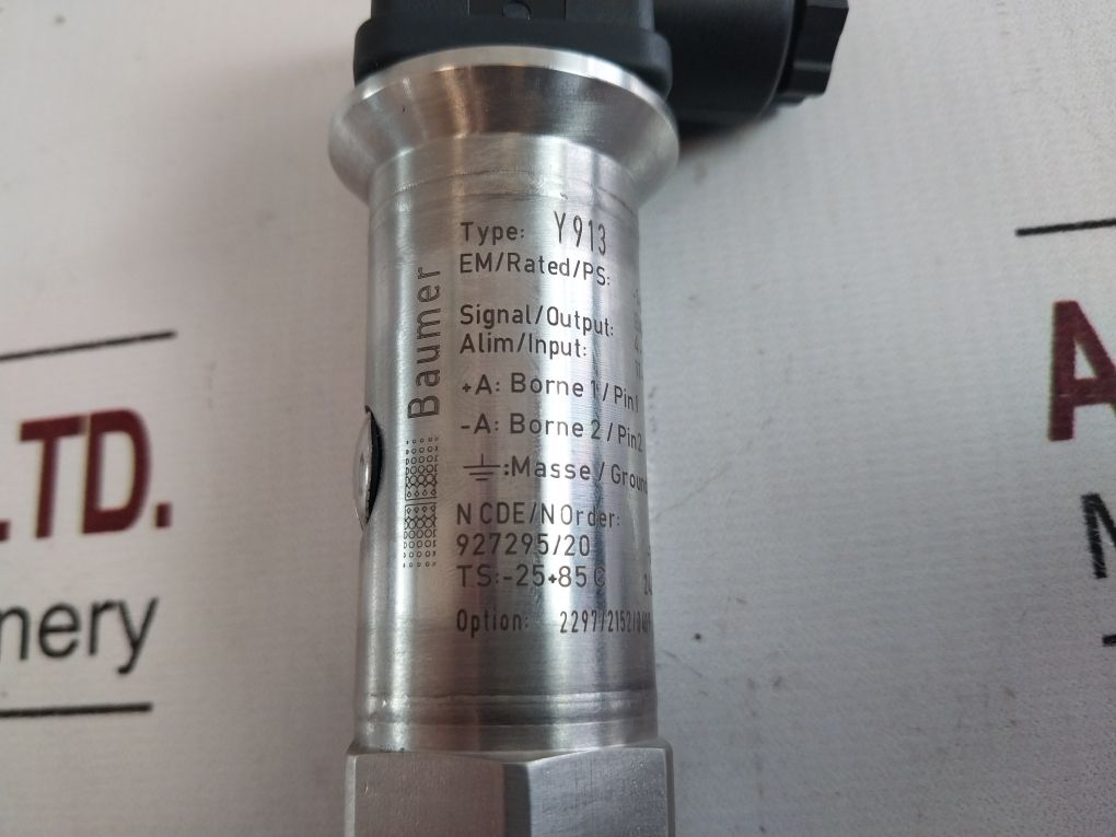 Baumer Y913 Pressure Transmitter
