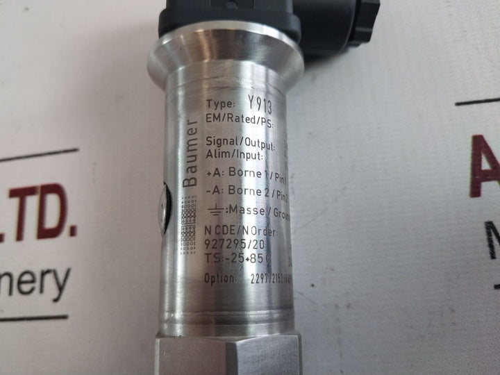 Baumer Y913 Pressure Transmitter