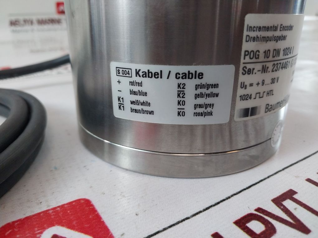 Baumer Hubner Pog 10 Dn 1024 I Incremental Encoder With Connecting Cable